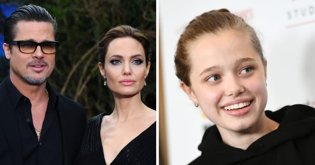 Shiloh Jolie-Pitt was born to Brad Pitt and Angelina Jolie in 2006 (Anthony Harvey, JC Olivera/Getty Images)