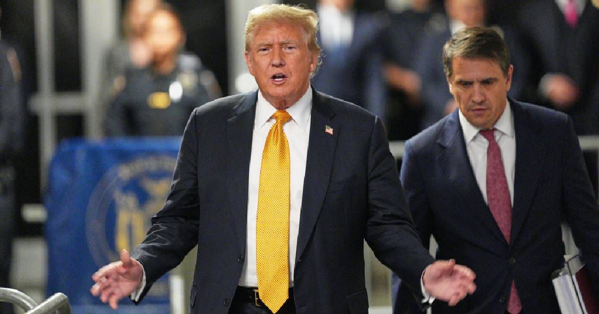 Former President Donald Trump was found guilty on all 34 felony charges in the hush money case by a New York court on Thursday  (Getty Images)