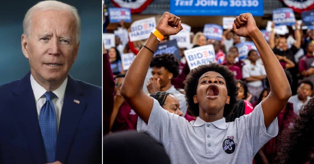 Biden campaign headquarters erupted in cheers following Trump's guilty verdict (Joe Biden/ YouTube, Getty Images)