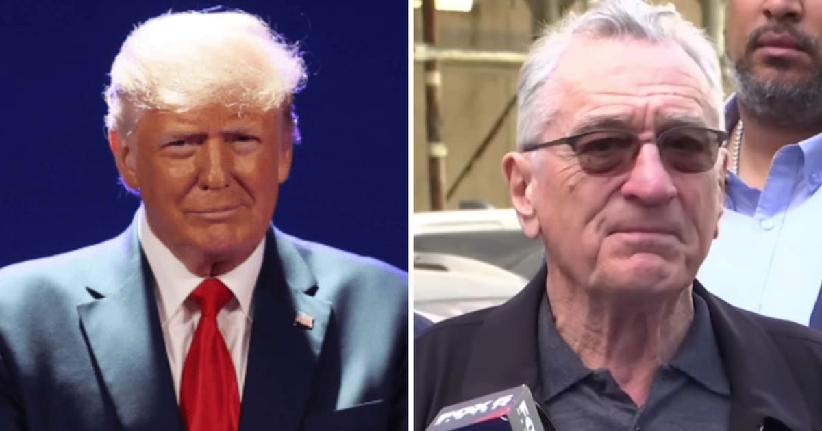 Donald Trump posted a 'deep fake' video that manipulated actor Robert De Niro's voice to have him ridiculing himself (Getty Images/Times/YouTube)