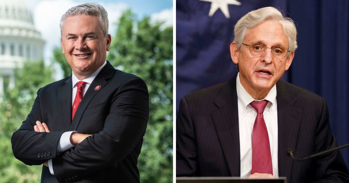 James Comer asserted that the failure of his investigation was due to Attorney General Merrick Garland’s alleged obstruction (James Comer/Facebook, Getty Images)