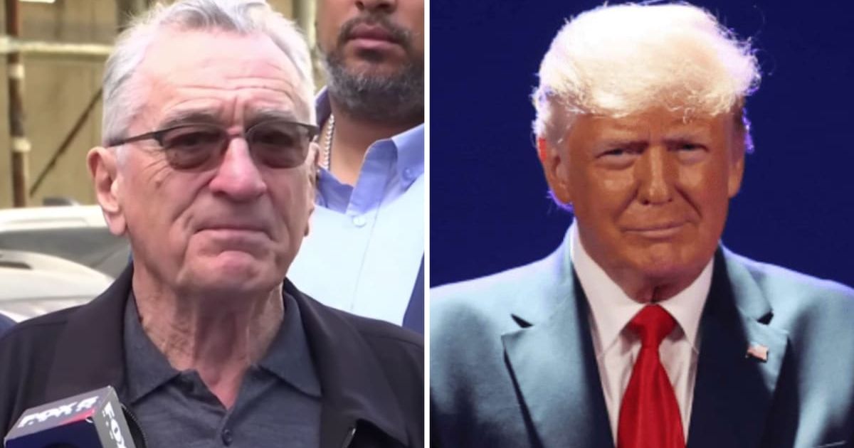 Broadcasters Association revoked an award it intended to give to Robert De Niro following his appearance at a press conference outside the Manhattan courthouse where Donald Trump's trial was held (Getty Images/YouTube)