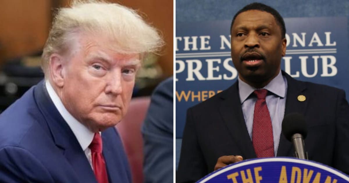 NAACP President and CEO Derrick Johnson boldly asserts that Donald Trump is unfit to represent American democracy (Getty Images)