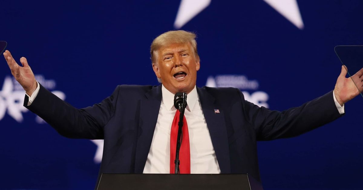 Donald Trump took center stage at a campaign fundraiser just a few hours after being found guilty (Getty Images)
