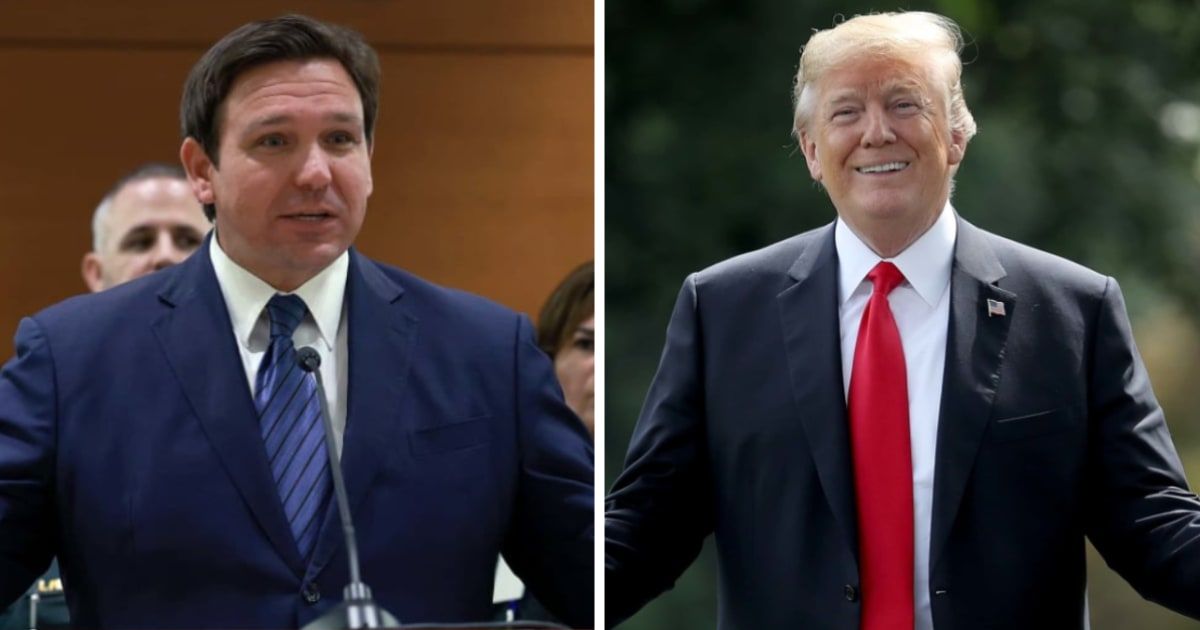 Ron DeSantis said Donald Trump's voting rights will remain in Florida as long as the governor serves as the board's chair (Getty Images)