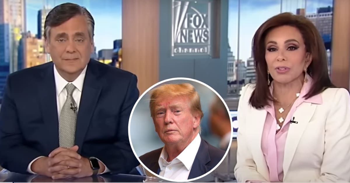 Jonathan Turley and Jeanine Pirro discussed the conviction of Donald Trump in the hush money trial on May 31, 2024 (Screengrab/Fox News and Getty Images)