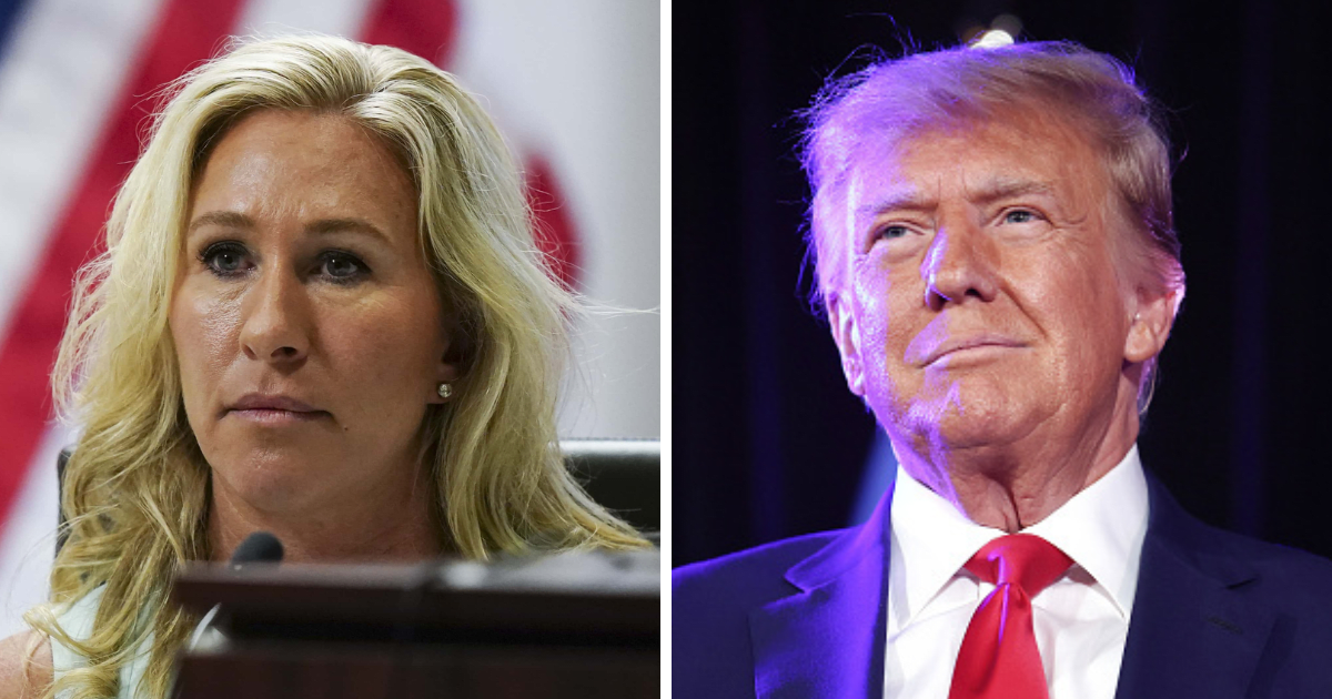 Marjorie Taylor Greene calls to stop federal funding for New York after the conviction of Donald Trump in hush money trial (Getty Images)