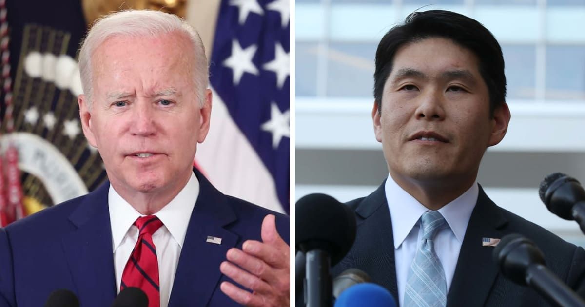 The Department of Justice is withholding President Joe Biden's interview audio with Robert Hur due to fears that it will be altered by AI if released (Getty Images)