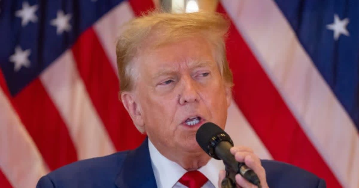 Former President Donald Trump said the US Supreme Court must step in before his sentencing (David Dee Delgado/Getty Images)