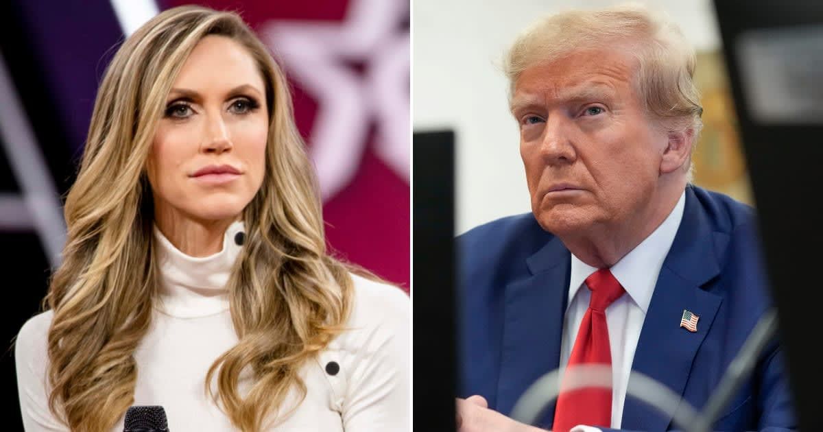 Lara Trump deflected the question when she was asked whether Donald Trump's campaign money will be used to pay his legal fees (Getty Images)
