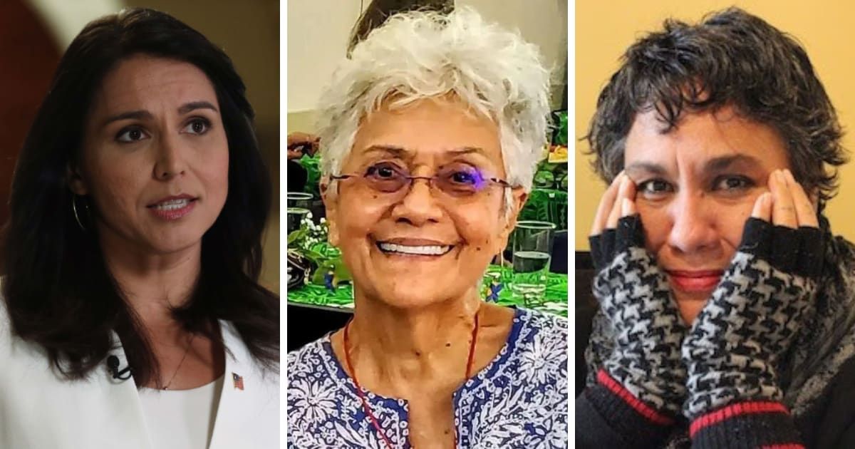 Former Rep Tusi Gabbard's aunt, Caroline Sinavaiana-Gabbard, was brutally killed by Papalii Sia Figiel, a renowned Samoan author (Getty Images, FOX News, poetryfoundation.org)