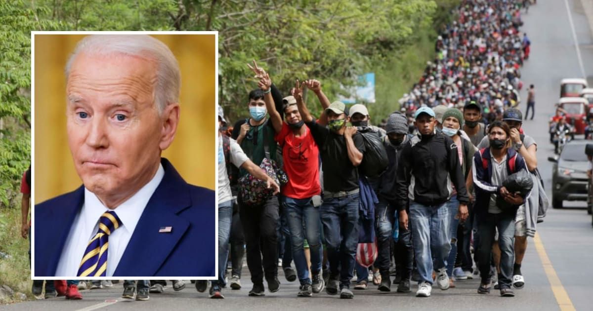 A recent report has unveiled a Biden administration program that many are labeling as a 'mass amnesty' for migrants (Getty Images)