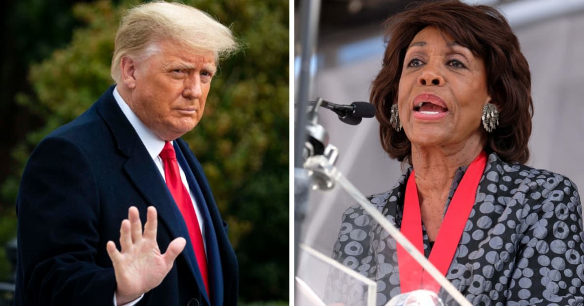 Rep Maxine Waters said Donald Trump's followers ought to be looked into for potential preparations for a 'civil war' (Getty Images)