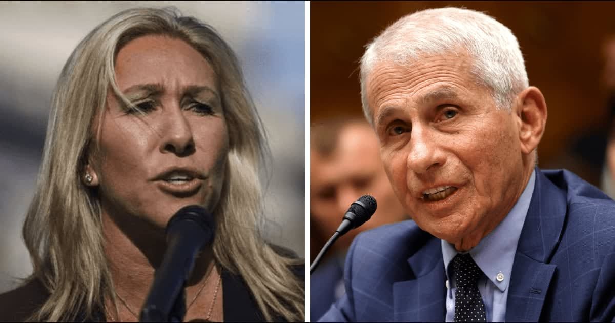 Marjorie Taylor Greene raged at Anthony Fauci during Covid-19 hearing (Getty Images)