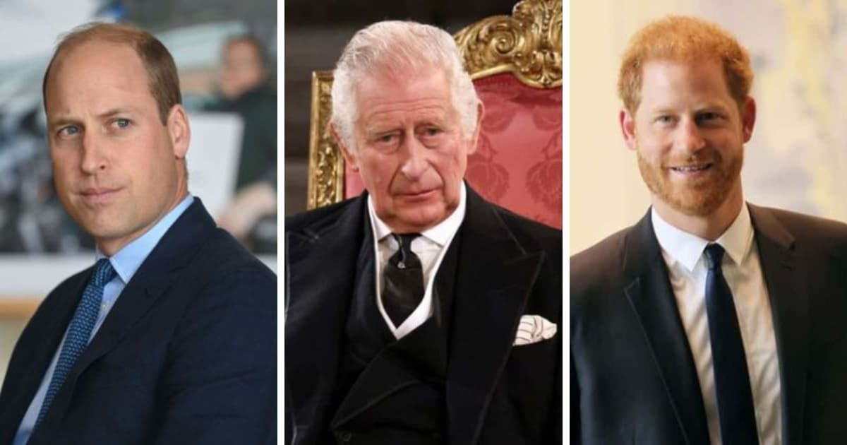 King Charles and Prince William were unwelcoming in their approach towards Prince Harry during the meeting (Getty Images)