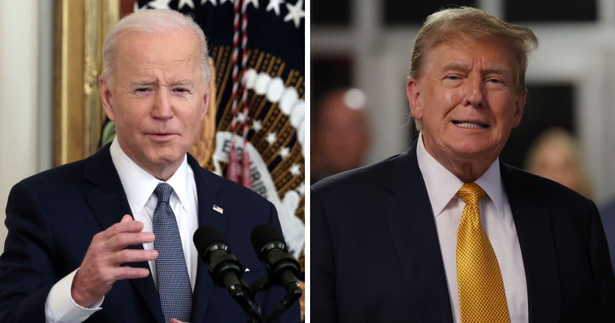President Joe Biden called Donald Trump a 'convicted felon' after the guilty verdict (Getty Images, Michael M Santiago/Getty Images)