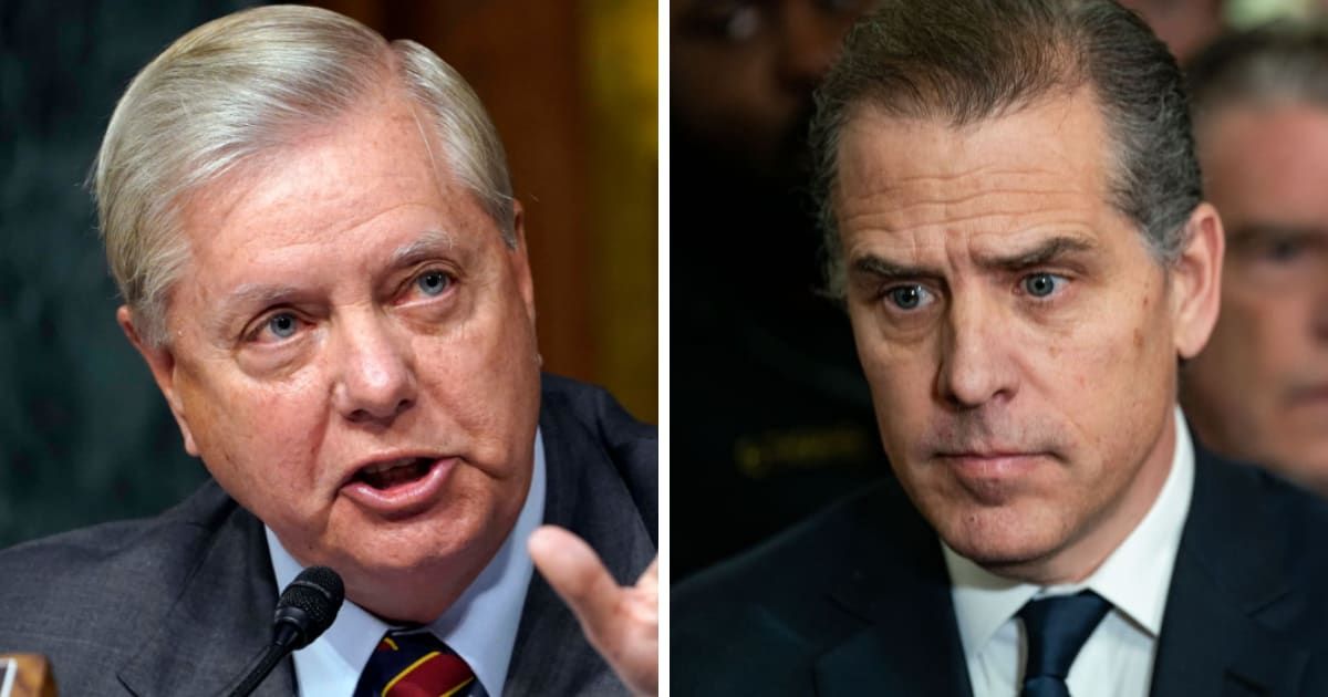 Sen Lindsey Graham defended Hunter Biden in relation to his gun trial (Getty Images, Kent Nishimura/Getty Images)