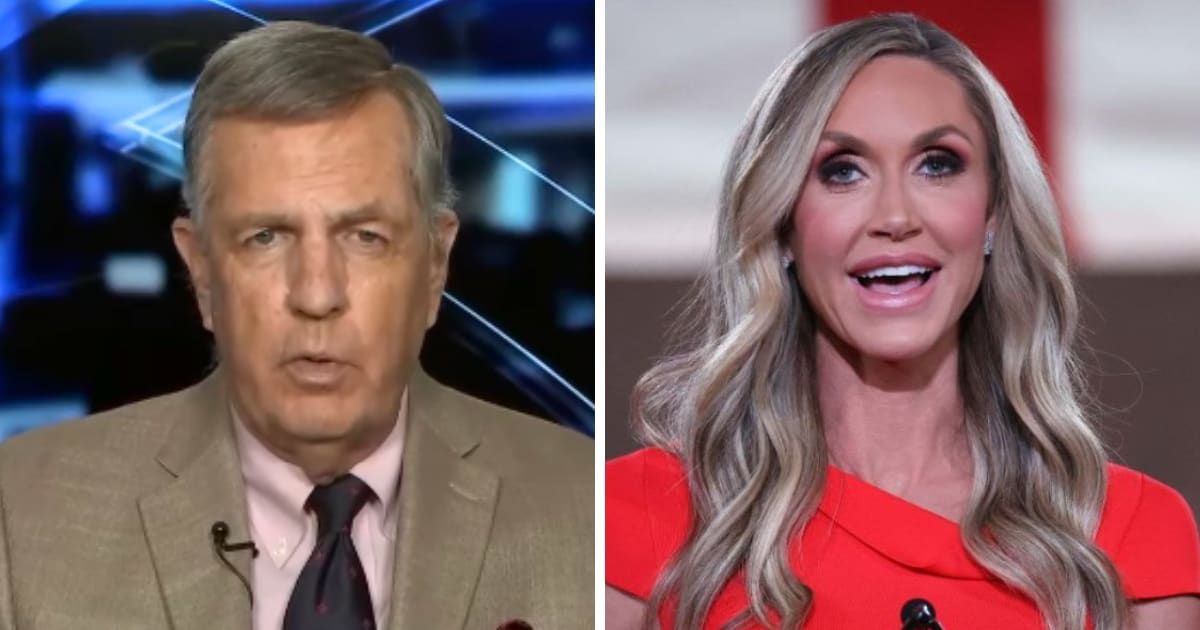 Longtime Fox News analyst Brit Hume called out Republican National Committee co-chair Lara Trump for attacking one of her party’s own candidates (Fox News, Getty Images)