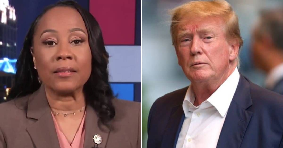 Donald Trump's appeal to remove Willis from Georgia election subversion case is set for October (X/@MSNBC, Getty Images)