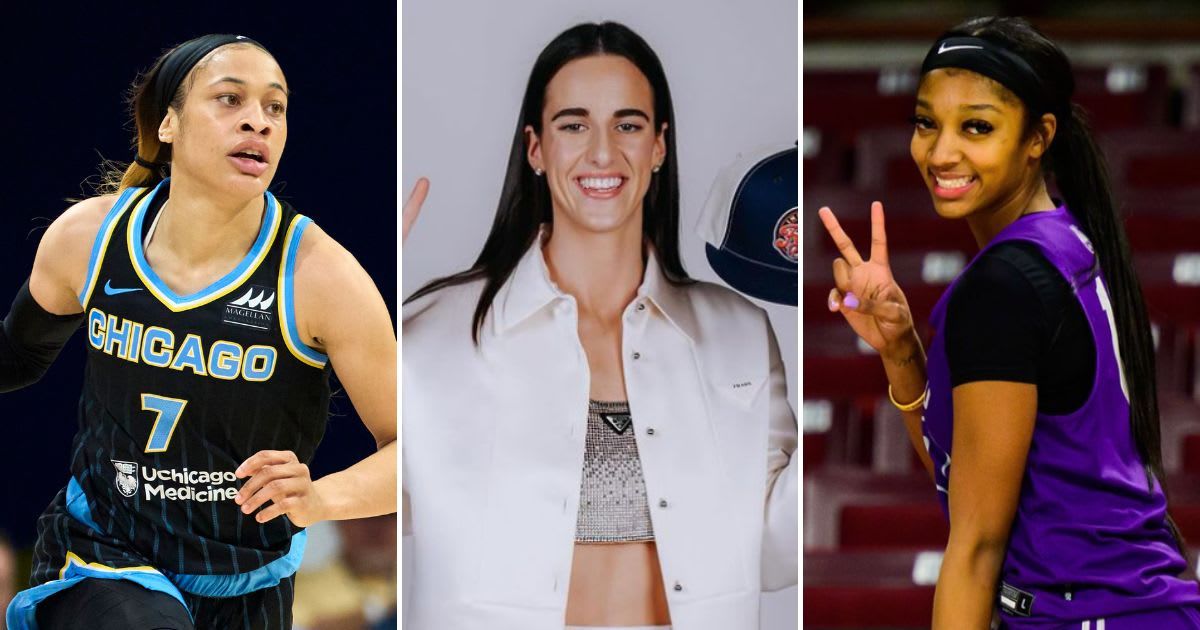 (L-R) Chennedy Carter, Caitlin Clark, and Angel Reese share a tense connection in the WNBA (Cooper Neill/Getty Images, @caitlinclark22, @angelreese5/Instagram)