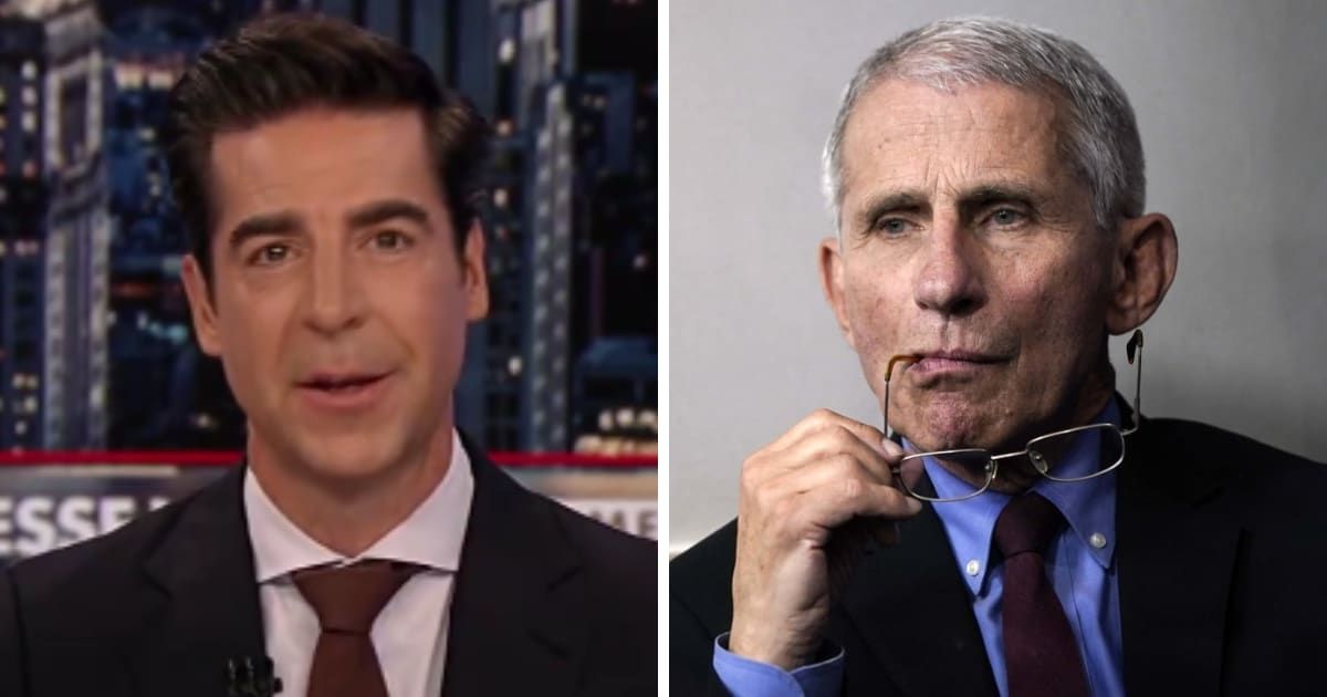 Jesse Watters said America now knows Dr Anthony Fauci 'funded gain-of-function research at the Wuhan lab' (@JesseBWatters/X, Getty Images)