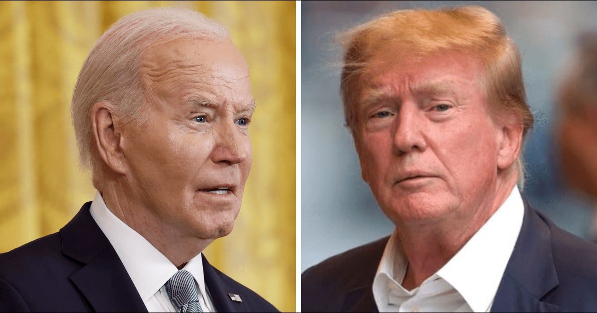 Joe Biden blamed Donald Trump for a 'complete disservice to the American people' by blocking the crucial border bill (Getty Images)