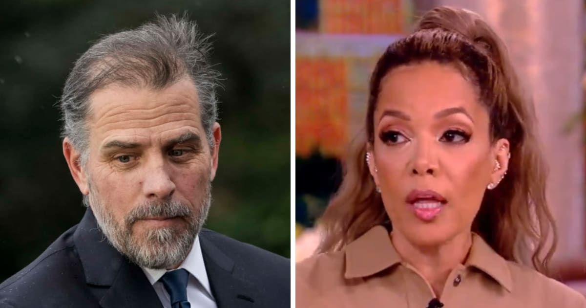 Sunny Hostin discussed Hunter Biden's gun trial on the June 4, 2024 episode of 'The View' (Screengrab/The View/X and Getty Images)