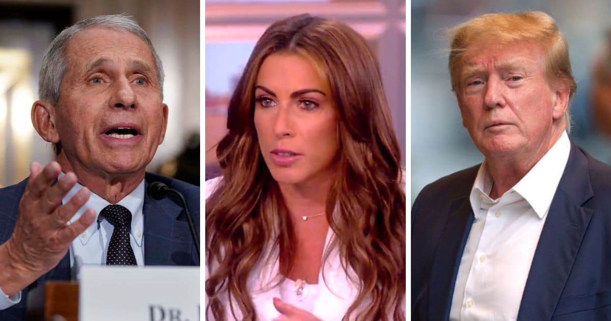 Alyssa Farah Griffin held Donald Trump accountable for faulty Covid-19 policies and defended Dr Anthony Fauci (Getty Images, Screengrab/The View/X)