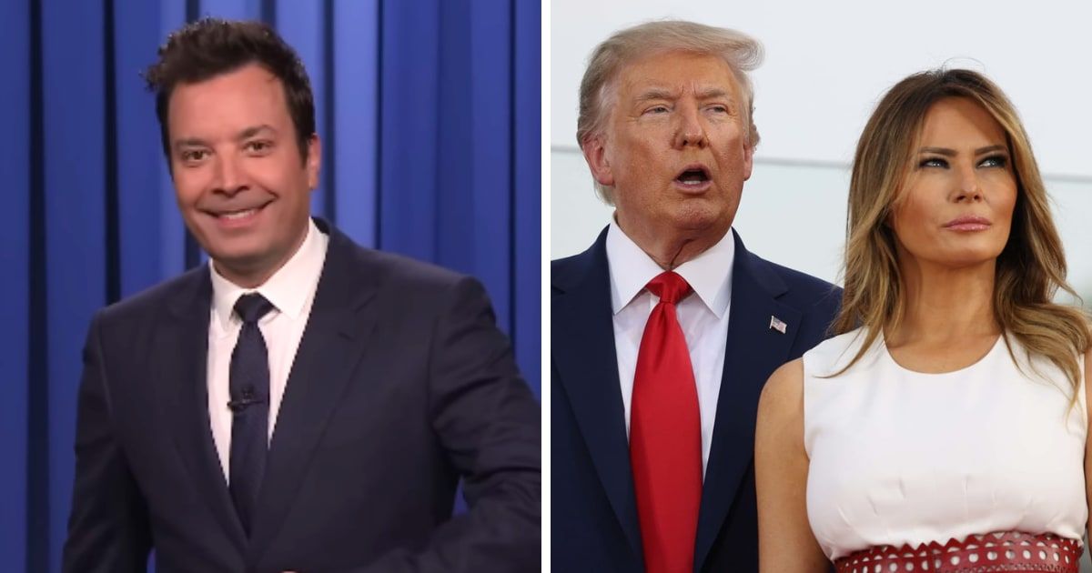 Jimmy Fallon felt that Melania Trump is not 'fine' following the guilty verdict in her husband Donald Trump’s criminal hush money trial (Fallon Tonight/YouTube and Getty Images)