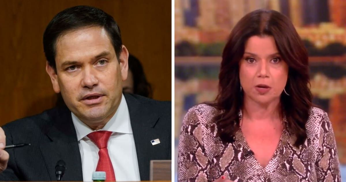 Ana Navarro blasted Sen Marco Rubio on 'The View' as well as on the show's podcast 'Behind the Table' (Getty Images, The View/X)