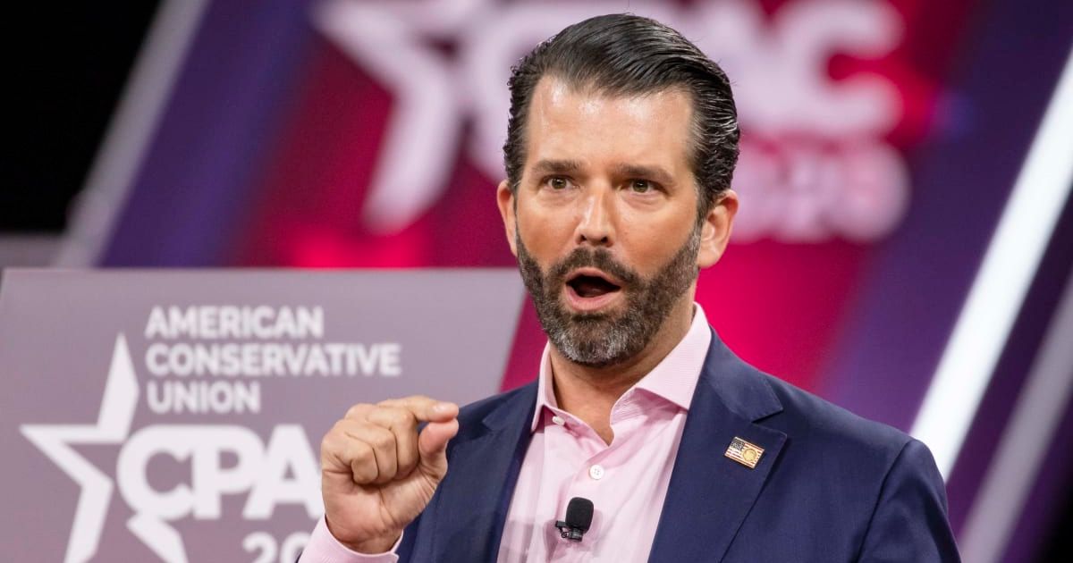 Donald Trump Jr suggested he might buy a home in El Salvador so that he would have a 'place to run' to avoid prison (Getty Images)