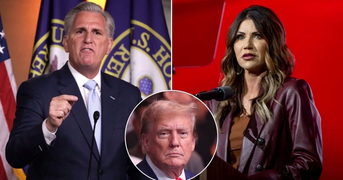 Kevin McCarthy and Kristi Noem are among GOP leaders to have backed Trump after criticizing him(Getty Images)