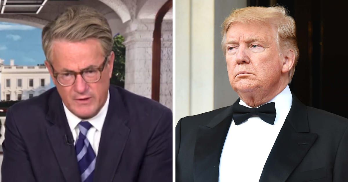 MSNBC host Joe Scarborough laughed hard on Tuesday over Donald Trump’s evasive take on how he prays to God (MSNBC, Getty Images)