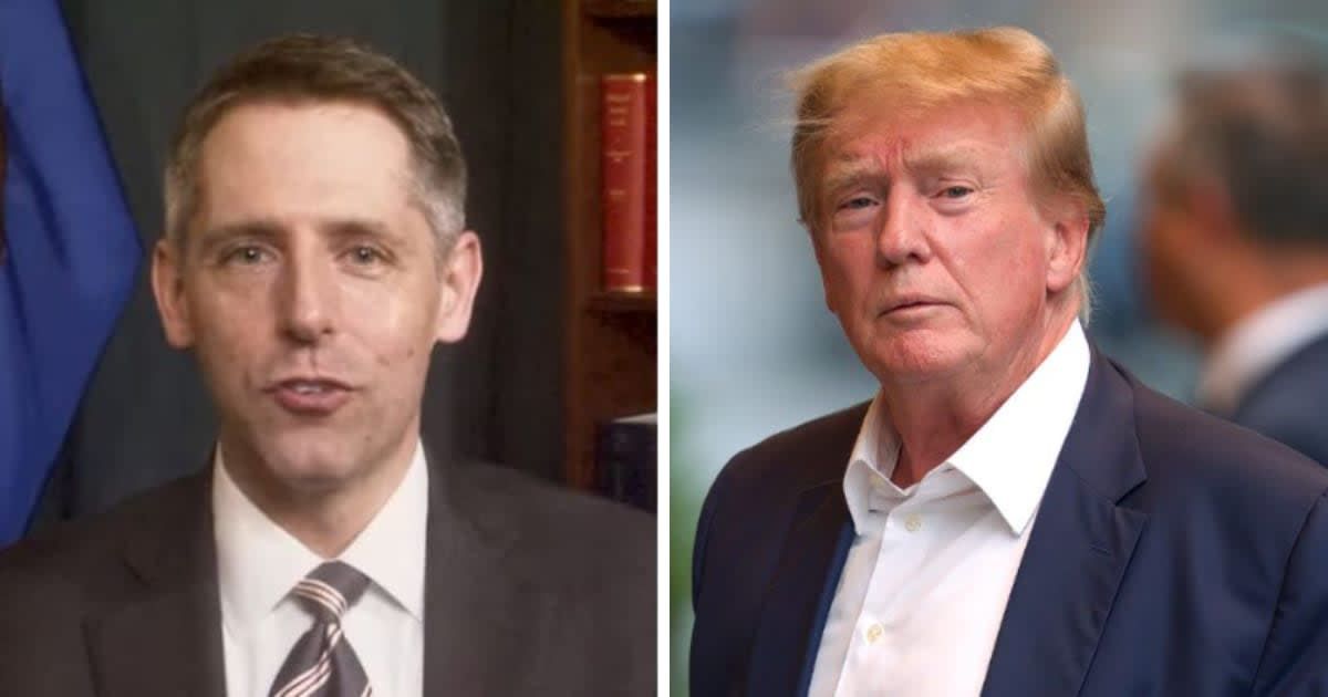Assistant district attorney Matthew Colangelo opposed Donald Trump's push to lift gag order in hush money trial (Department of Justice, Getty Images)
