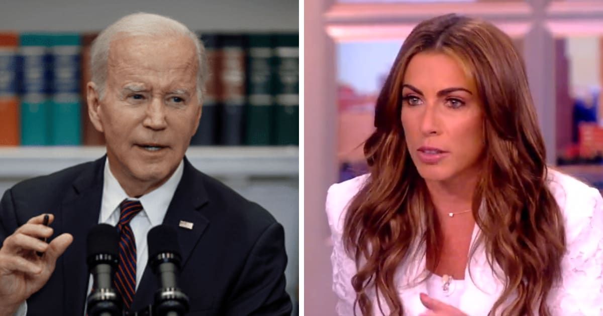 Alyssa Farah Griffin shared her opinion on Joe Biden's border executive action (Getty Images, Screengrab/The View/X)
