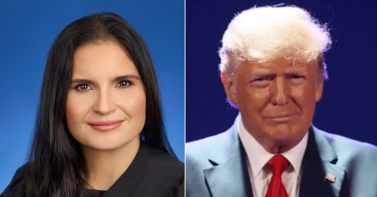 Judge Aileen Cannon has postponed a hearing for former President Donald Trump due to pending legal motions (Wikimedia, Getty Images)