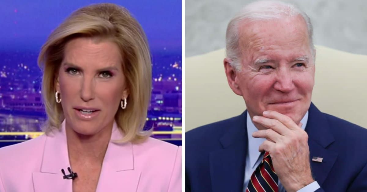 Fox News host Laura Ingraham calls out President Biden's 'smoke and mirrors' attempt to solve the border crisis during an election year (Fox News; Getty Images)