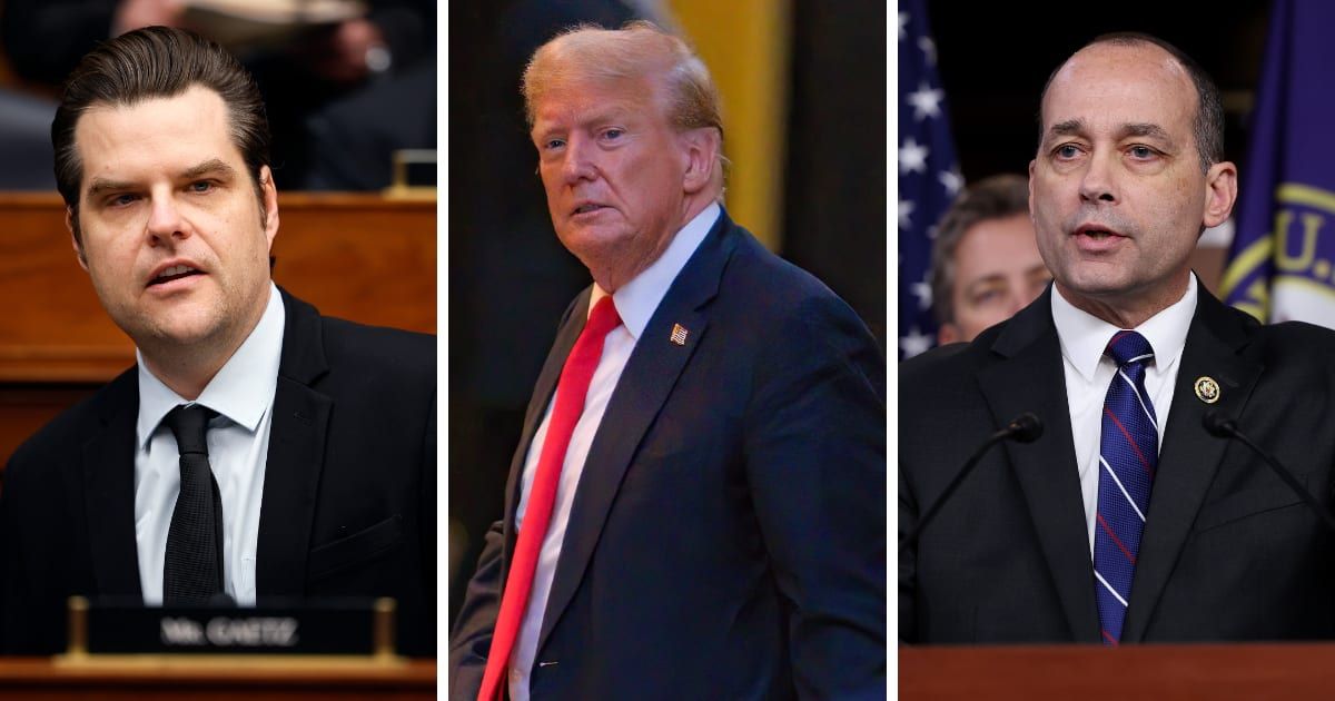 Matt Gaetz backs Bob Good in his reelection bid in Virginia instead of the Donald Trump-backed candidate (Chip Somodevilla, Kevin Dietsch/Getty Images, and Getty Images)