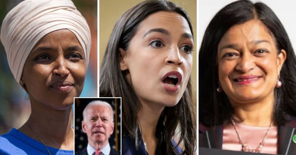 Rep. Ilhan Omar (D-Minn) Reps. Alexandria Ocasio-Cortez (D-NY) and Pramila Jayapal (D-Wash) accused President Joe Biden of being 'cruel' by limiting illegal immigration (Getty Images/Instagram) (Getty Images/Instagram)