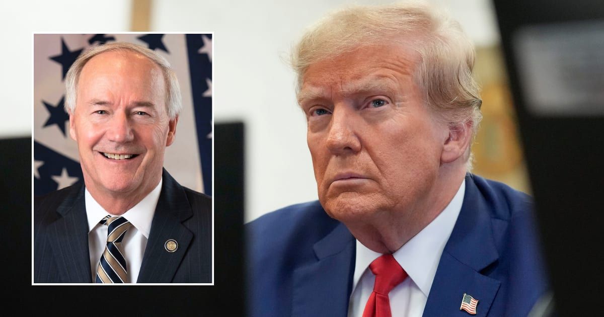 Former Arkansas Gov Asa Hutchinson (R) said that Americans will gradually develop confidence in the verdict from former President Trump’s New York hush-money case (Getty Images, Facebook/asaforarkansas)