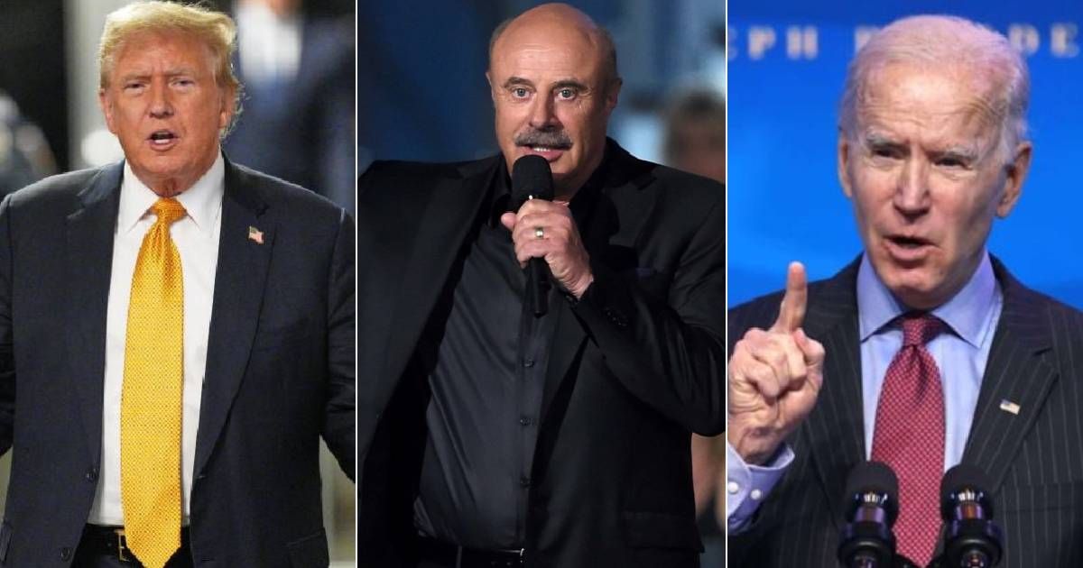 Trump mentioned to Dr Phil that 'people control Biden' and shared his methods for combating 'dark forces' during solitude (Getty Images)