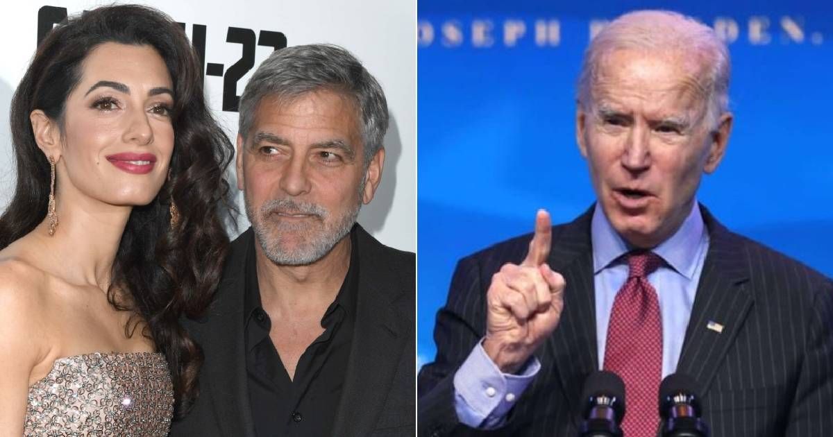 An irate George Clooney contacted the White House to criticize President Biden (Getty Images)