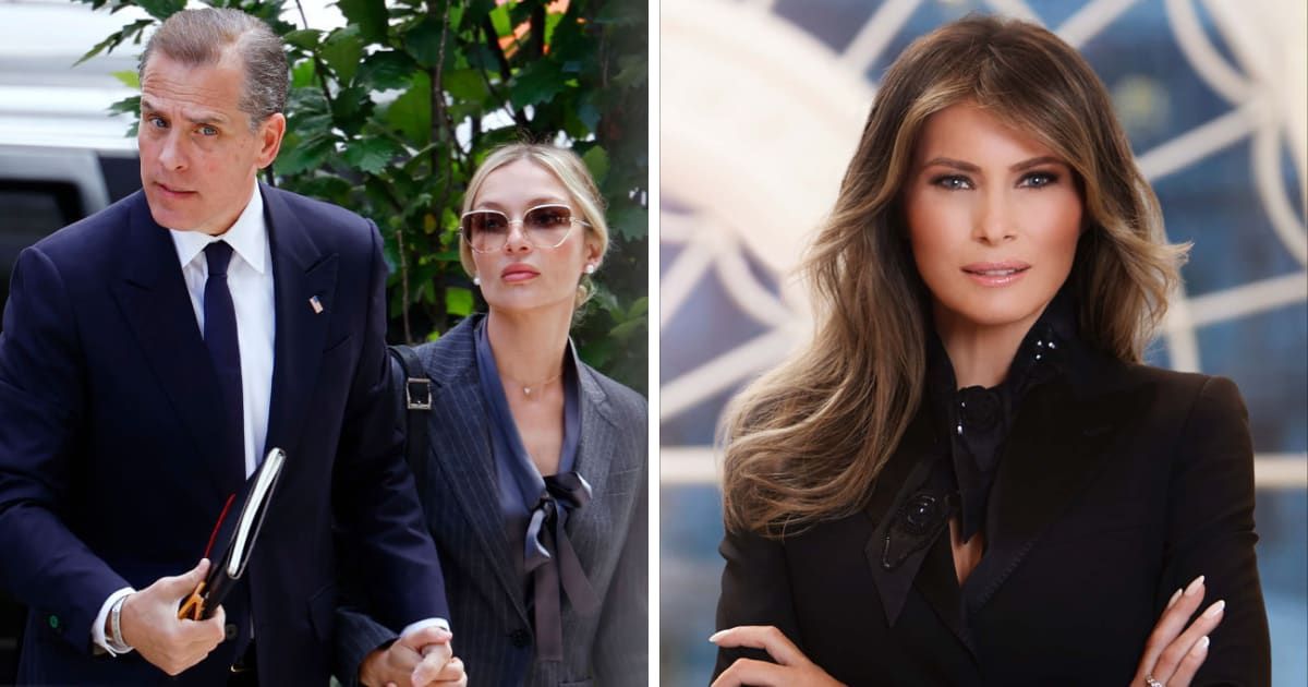 Hunter's wife Melissa Cohen Biden has been compared to Melania Trump (Anna Moneymaker/Getty Images and Getty Images)