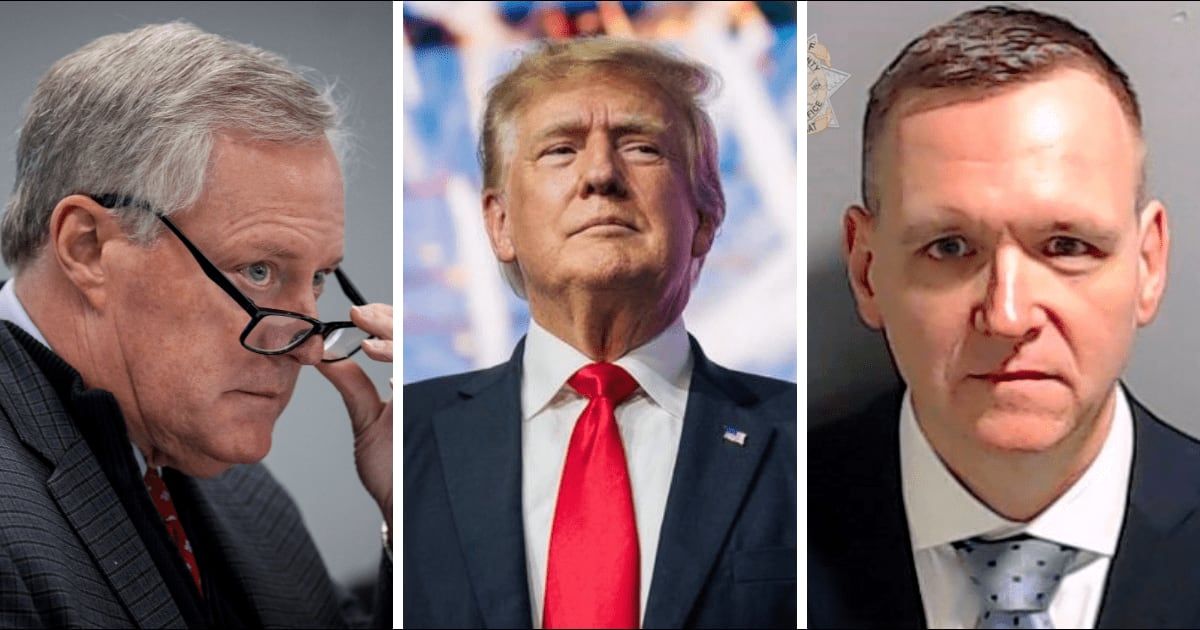 Mark Meadows and Michael Roman pleaded not guilty to tweaking 2020 Arizona presidential election in favor of Donald Trump (Getty Images)
