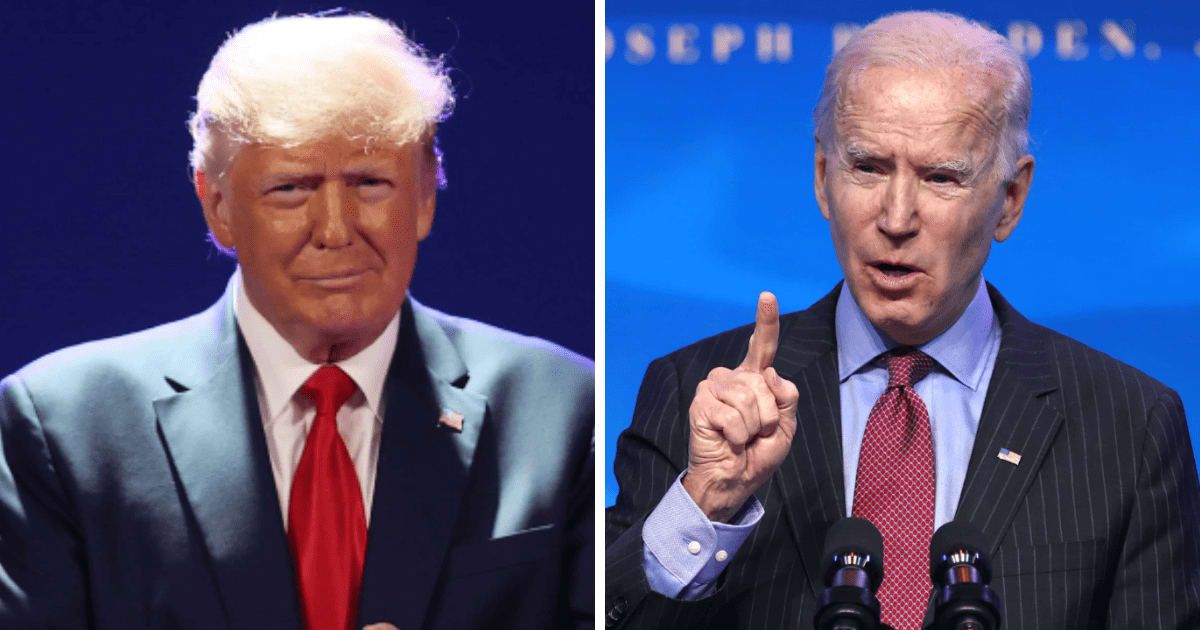 Joe Biden was mocked by Donald Trump supporters following an advertisement campaign regarding veterans (Getty Images)