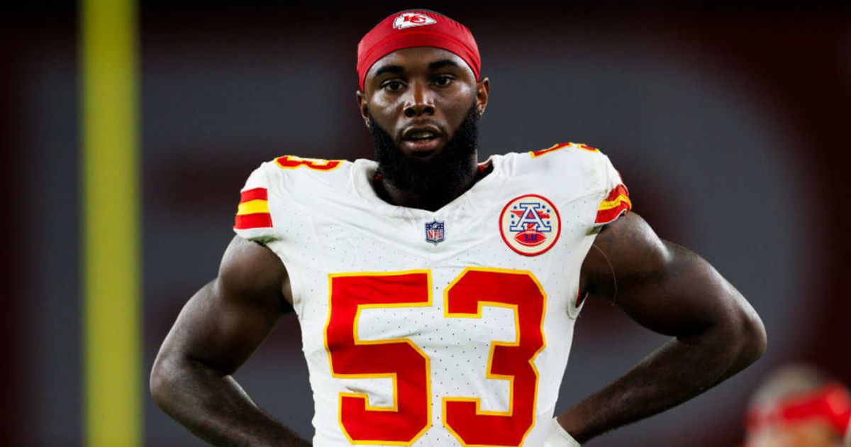 Kansas City Chiefs defensive lineman BJ Thompson, 25, was given 'immediate' medical attention after he suffered cardiac arrest on Thursday, June 6 (Ric Tapia/Getty Images)