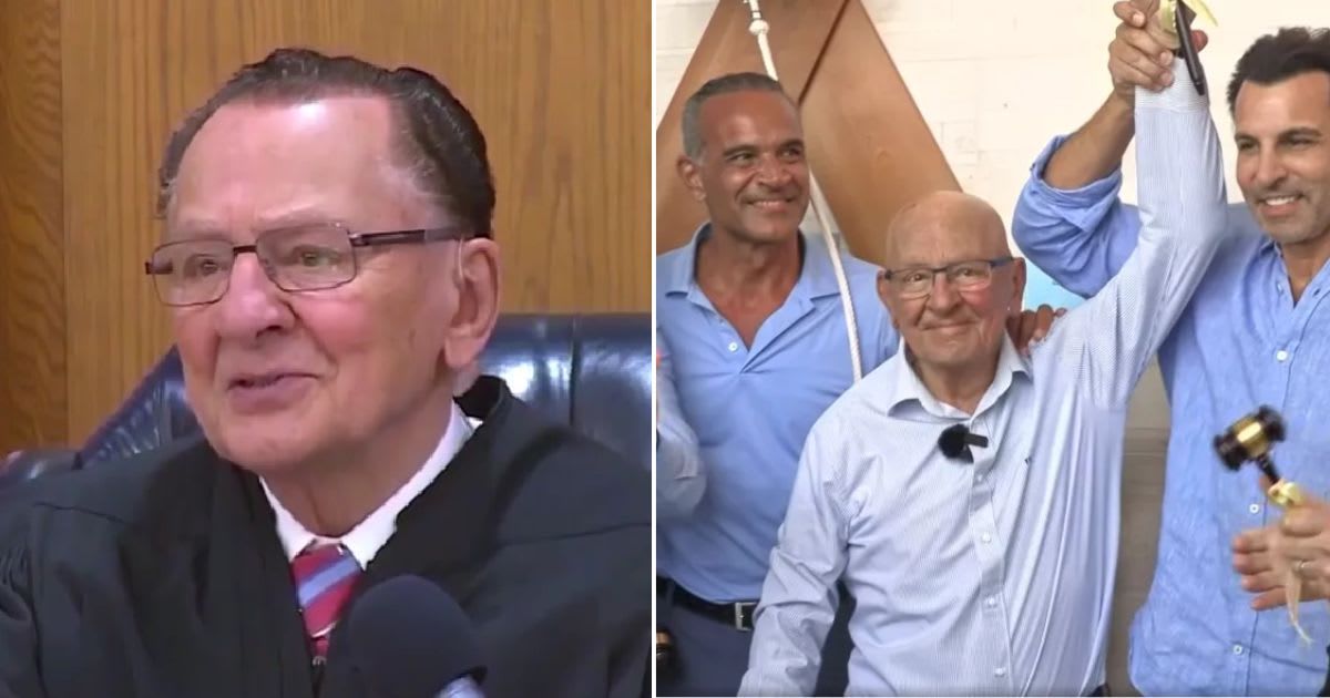 Frank Caprio ended his cancer treatment with a celebratory bell ringing at Baptist Health Miami Cancer Institute (@therealfrankcaprio/Instagram, Frank Caprio/Facebook)