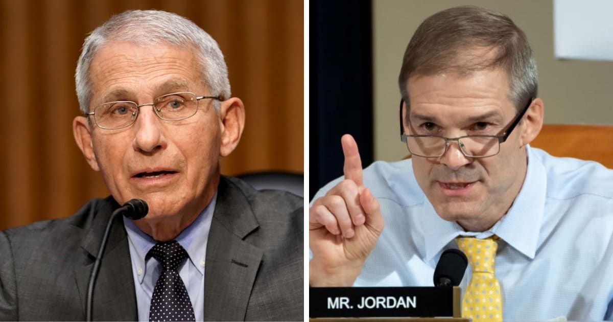 Rep Jim Jordan demanded another interview from Dr Anthony Fauci over Covid-19 lab leak theory (Getty Images)