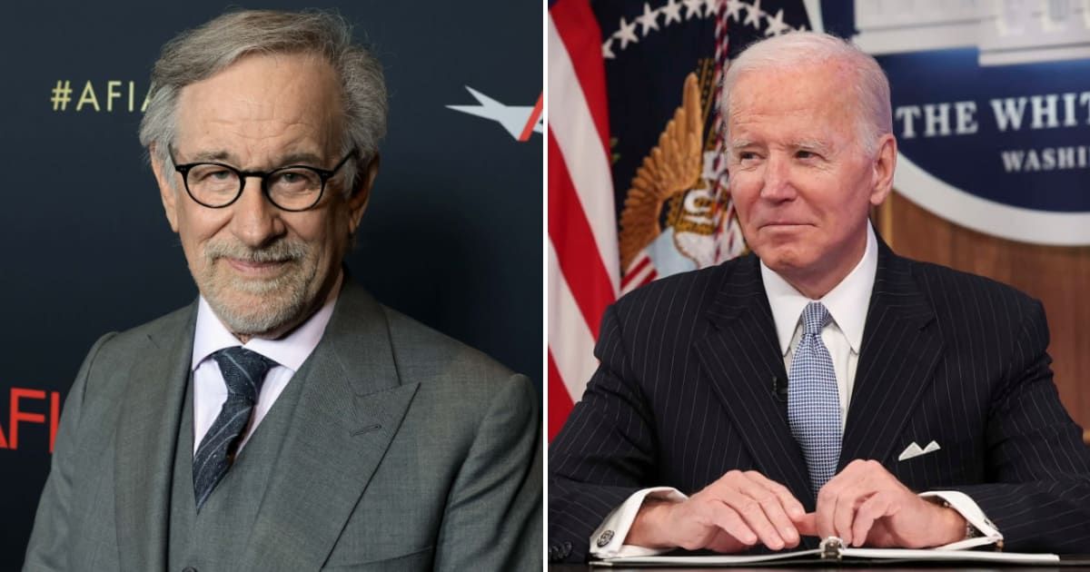 Director Steven Spielberg helped prepare President Joe Biden for his commemoration speech in Normandy for D-Day's 80th anniversary (Getty Images)