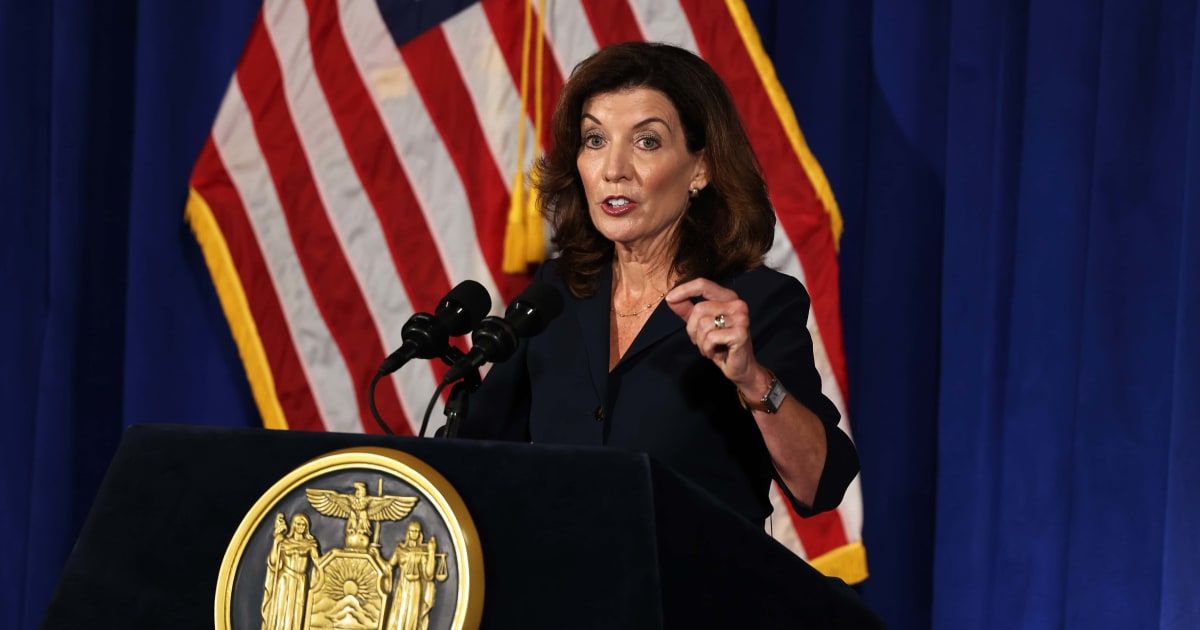 Lawmakers in Albany harshly criticized Governor Kathy Hochul for her sudden decision to abandon congestion pricing (Getty Images)